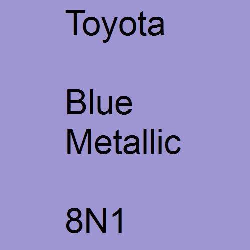 Toyota, Blue Metallic, 8N1.